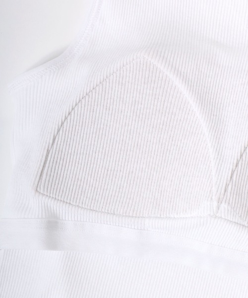 HANES(ヘインズ)の「Hanes(ヘインズ)originals アメリカンスリーブ リブブラトップ タンクトップ カップ付き(タンクトップ・レディース・ブラウン/ホワイト/ブラック・FREE)」の22枚目の写真