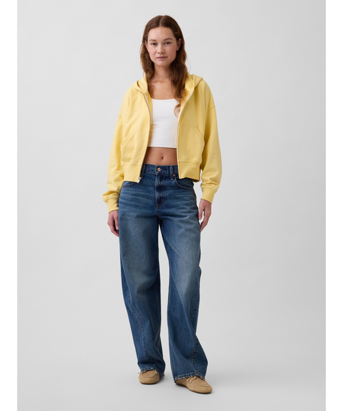 GAP(ギャップ)の「ヴィンテージソフト フレンチテリー ジップアップパーカー(パーカー・レディース・イエロー/ライトピンク/ブルー/グレー/ピンク・XS/S/M/L/XL/XXS)」の13枚目の写真