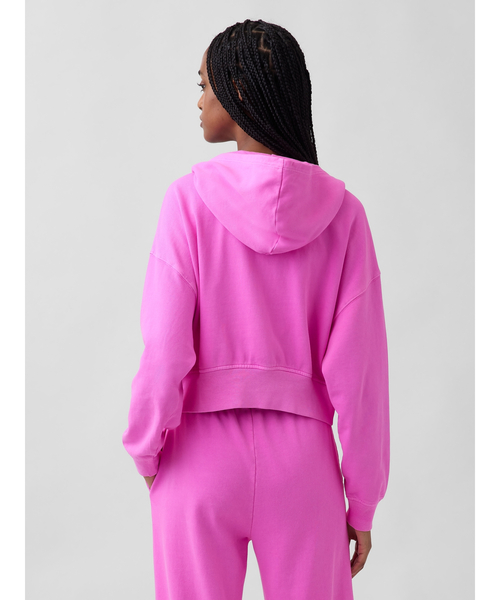 GAP(ギャップ)の「ヴィンテージソフト フレンチテリー ジップアップパーカー(パーカー・レディース・イエロー/ライトピンク/ブルー/グレー/ピンク・XS/S/M/L/XL/XXS)」の16枚目の写真