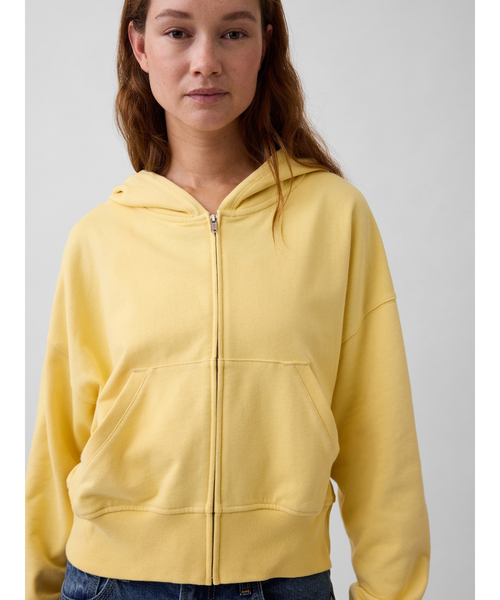 GAP(ギャップ)の「ヴィンテージソフト フレンチテリー ジップアップパーカー(パーカー・レディース・イエロー/ライトピンク/ブルー/グレー/ピンク・XS/S/M/L/XL/XXS)」の22枚目の写真