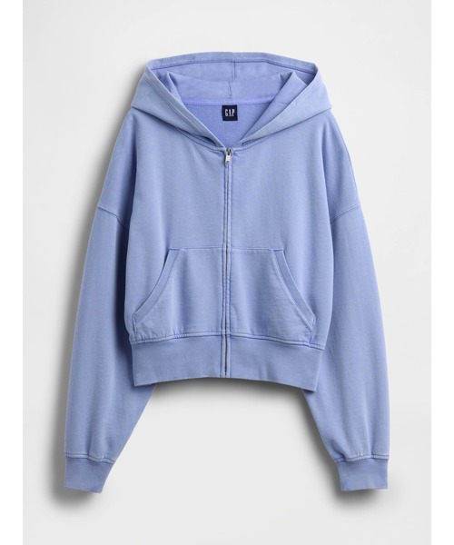 GAP(ギャップ)の「ヴィンテージソフト フレンチテリー ジップアップパーカー(パーカー・レディース・イエロー/ライトピンク/ブルー/グレー/ピンク・XS/S/M/L/XL/XXS)」の9枚目の写真