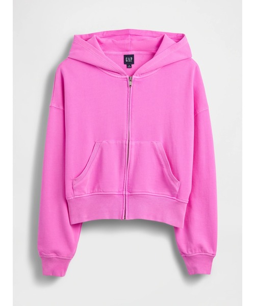 GAP(ギャップ)の「ヴィンテージソフト フレンチテリー ジップアップパーカー(パーカー・レディース・イエロー/ライトピンク/ブルー/グレー/ピンク・XS/S/M/L/XL/XXS)」の8枚目の写真