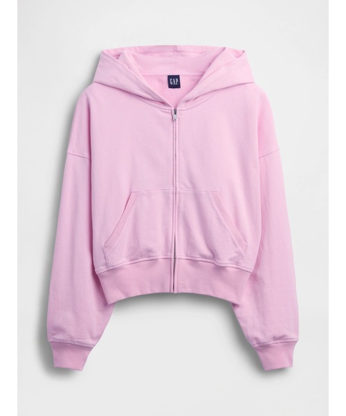 GAP(ギャップ)の「ヴィンテージソフト フレンチテリー ジップアップパーカー(パーカー・レディース・イエロー/ライトピンク/ブルー/グレー/ピンク・XS/S/M/L/XL/XXS)」の7枚目の写真