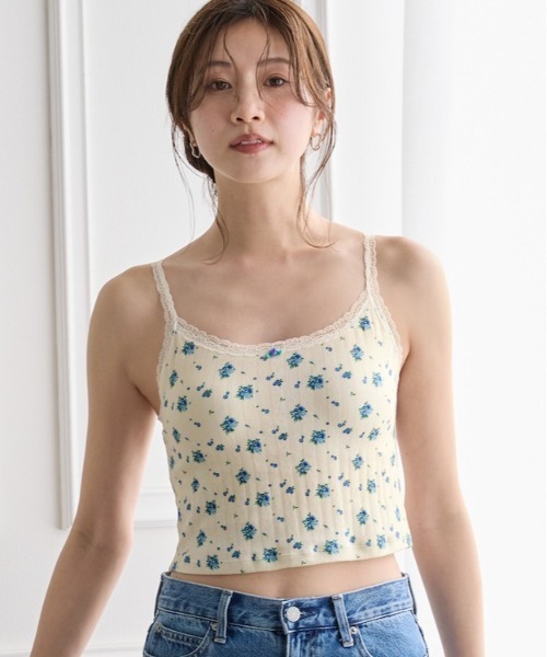 AMOSTYLE BY Triumph（アモスタイルバイトリンプ）の「見せKawaインナー ブラトップ AMST1550 B.Top JX（その他アンダーウェア/インナー・レディース・バイオレット/ホワイト×ブルー/ホワイト×レッド・M/L）」の2枚目の写真