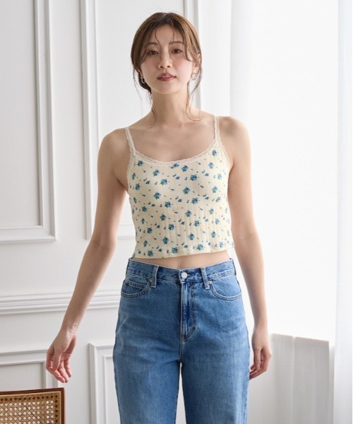 AMOSTYLE BY Triumph（アモスタイルバイトリンプ）の「見せKawaインナー ブラトップ AMST1550 B.Top JX（その他アンダーウェア/インナー・レディース・バイオレット/ホワイト×ブルー/ホワイト×レッド・M/L）」の4枚目の写真