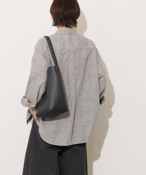 JOURNAL STANDARD relume(ジャーナルスタンダード レリューム)の「No.66フレンチリネンオーバーサイズシャツ(シャツ/ブラウス・レディース・ブラック/チョコ/ブラウン/ベージュ・FREE)」の16枚目の写真