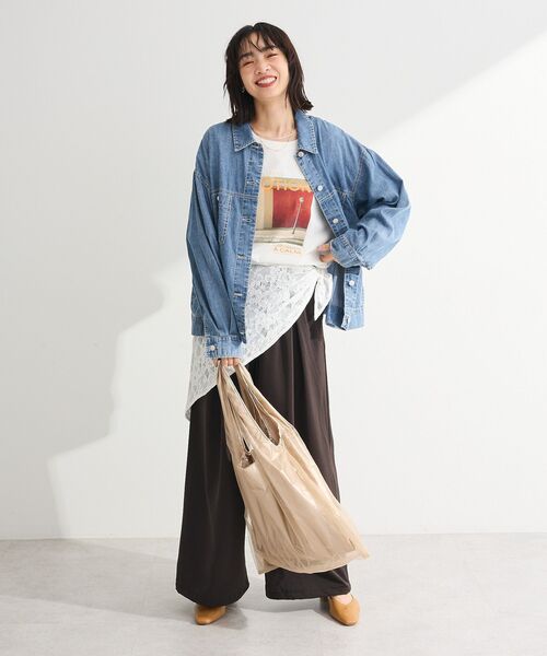 Green　Parks（グリーンパークス）の「シアーデニムシャツGジャン（シャツ/ブラウス・レディース・インディゴブルー/ライトインディゴブルー/ブラック・FREE）」の11枚目の写真