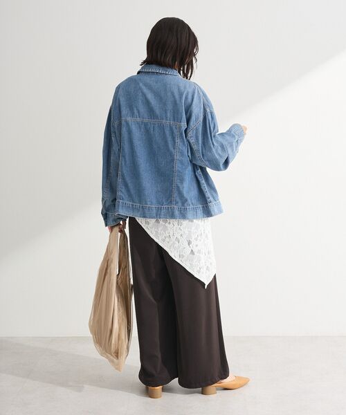 Green　Parks（グリーンパークス）の「シアーデニムシャツGジャン（シャツ/ブラウス・レディース・インディゴブルー/ライトインディゴブルー/ブラック・FREE）」の13枚目の写真