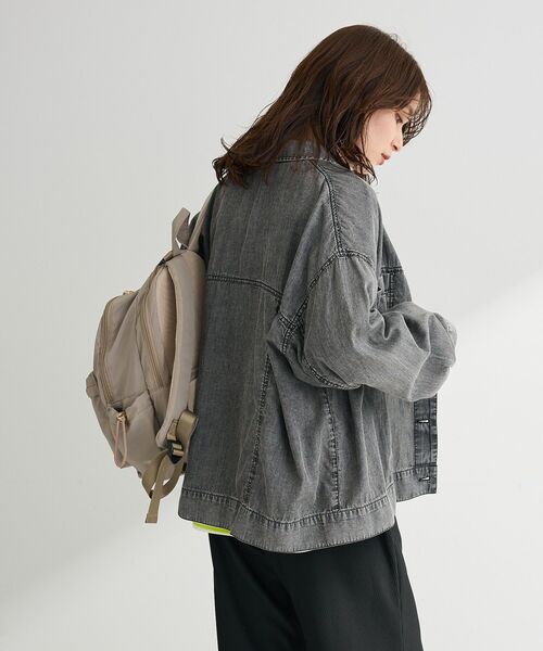 Green　Parks（グリーンパークス）の「シアーデニムシャツGジャン（シャツ/ブラウス・レディース・インディゴブルー/ライトインディゴブルー/ブラック・FREE）」の22枚目の写真