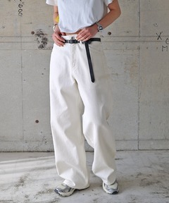 WIDE SIDE TUCK PAINT DENIM PANTS（デニムパンツ）｜Ameri（アメリ