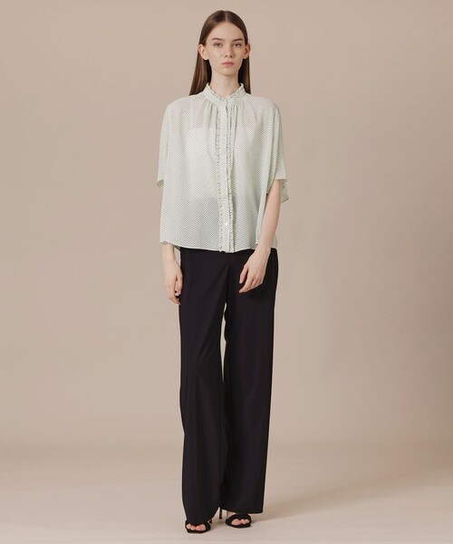 MACKINTOSH LONDON(マッキントッシュ ロンドン)の「【WEB・一部店舗限定】フラグメントプリントブラウス(シャツ/ブラウス・レディース・オフホワイト/ブラック・38/40)」の3枚目の写真