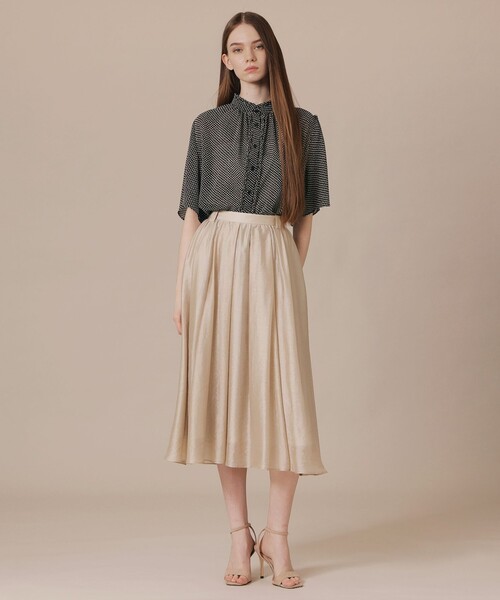 MACKINTOSH LONDON(マッキントッシュ ロンドン)の「【WEB・一部店舗限定】フラグメントプリントブラウス(シャツ/ブラウス・レディース・オフホワイト/ブラック・38/40)」の4枚目の写真