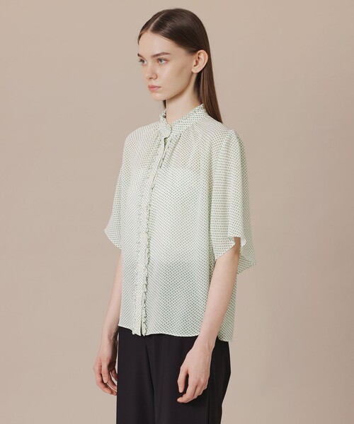 MACKINTOSH LONDON(マッキントッシュ ロンドン)の「【WEB・一部店舗限定】フラグメントプリントブラウス(シャツ/ブラウス・レディース・オフホワイト/ブラック・38/40)」の6枚目の写真