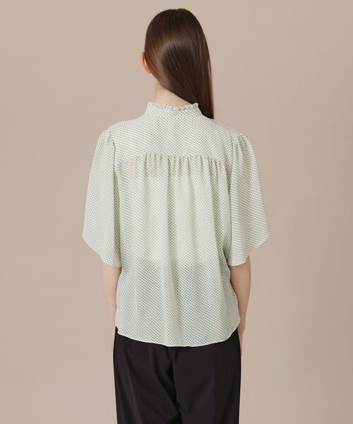 MACKINTOSH LONDON(マッキントッシュ ロンドン)の「【WEB・一部店舗限定】フラグメントプリントブラウス(シャツ/ブラウス・レディース・オフホワイト/ブラック・38/40)」の7枚目の写真