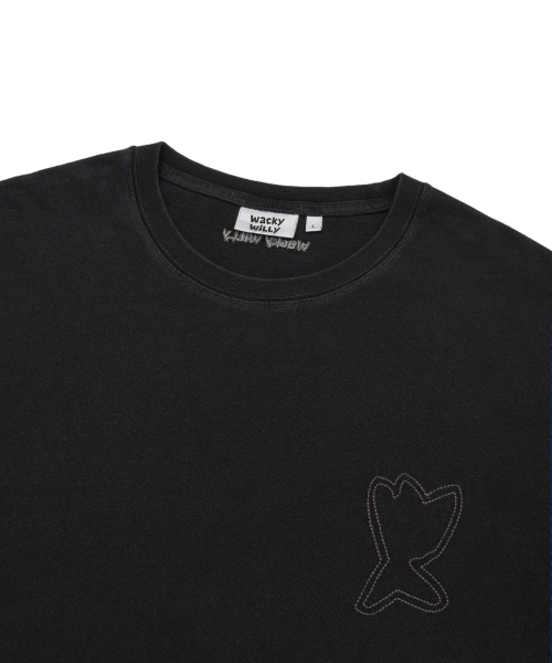 Wacky WiLLy(ワッキーウィリー)の「デニムライク半袖Tシャツブラック(Tシャツ/カットソー・レディース・その他・MEDIUM/LARGE/SMALL/X-LARGE)」の4枚目の写真