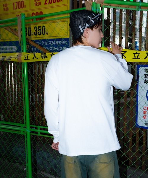 En serio TOKYO(エンソリオトーキョー)の「【SIDEWAYSTANCE】ドランクスカル長袖Tシャツ 70580(Tシャツ/カットソー・メンズ・ホワイト/カーキ/ブラック・SMALL/X-LARGE/MEDIUM/LARGE)」の5枚目の写真