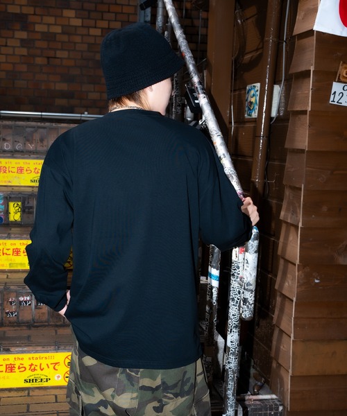 En serio TOKYO(エンソリオトーキョー)の「【SIDEWAYSTANCE】ドランクスカル長袖Tシャツ 70580(Tシャツ/カットソー・メンズ・ホワイト/カーキ/ブラック・SMALL/X-LARGE/MEDIUM/LARGE)」の8枚目の写真