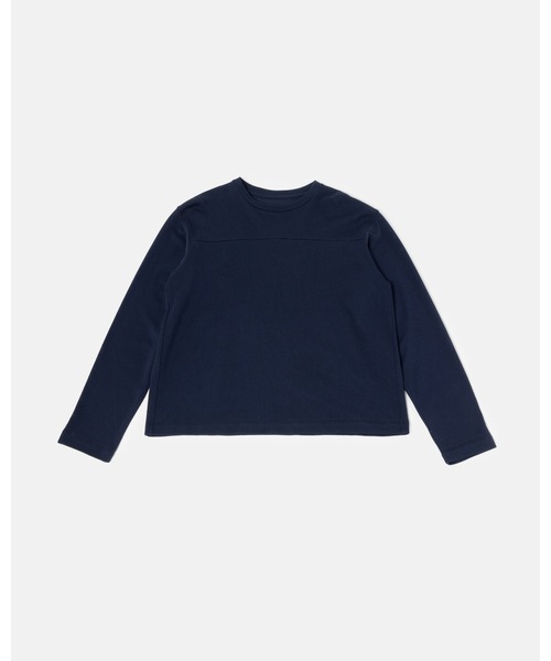 SimplyComplicated（シンプリーコンプリケイテッド）の「PRACTICE COTTON MESH L/S TEE（Tシャツ/カットソー・メンズ・グレー/ネイビー・1/2）」の2枚目の写真