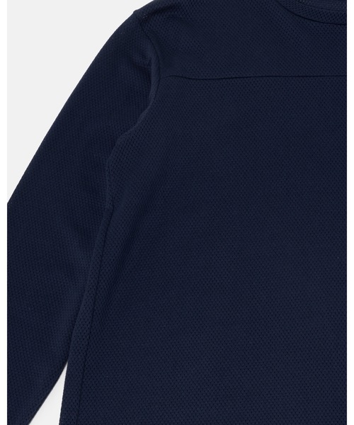 SimplyComplicated（シンプリーコンプリケイテッド）の「PRACTICE COTTON MESH L/S TEE（Tシャツ/カットソー・メンズ・グレー/ネイビー・1/2）」の4枚目の写真