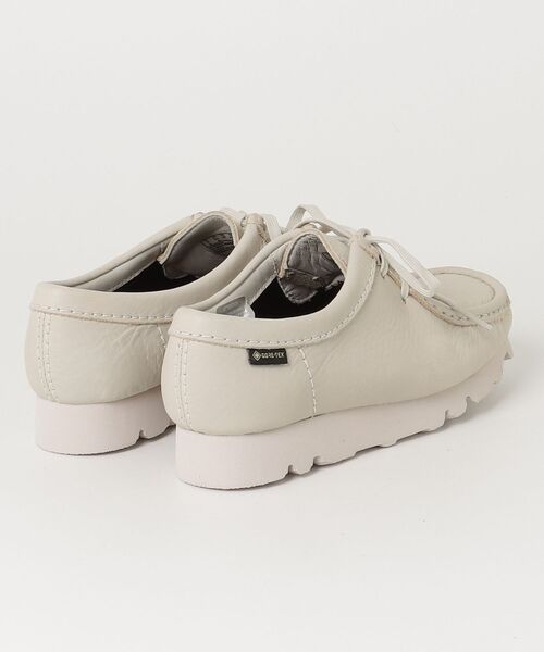 Clarks(クラークス)の「クラークス【Clarks】- ワラビーゴアテックス レザーシューズ 防水【Wallabee.GTX (WOMENS) White Leather 26185605】(モカシン/デッキシューズ・レディース・ホワイト・24.0cm/24.5cm/23.0cm/23.5cm)」の9枚目の写真