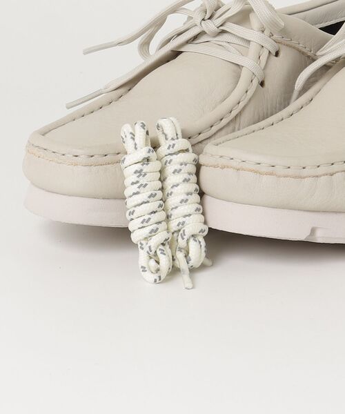 Clarks(クラークス)の「クラークス【Clarks】- ワラビーゴアテックス レザーシューズ 防水【Wallabee.GTX (WOMENS) White Leather 26185605】(モカシン/デッキシューズ・レディース・ホワイト・24.0cm/24.5cm/23.0cm/23.5cm)」の11枚目の写真