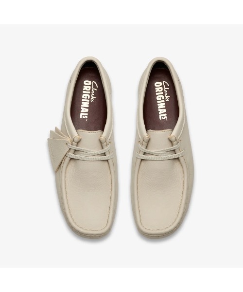 Clarks(クラークス)の「クラークス【Clarks】- ワラビーゴアテックス レザーシューズ 防水【Wallabee.GTX (WOMENS) White Leather 26185605】(モカシン/デッキシューズ・レディース・ホワイト・24.0cm/24.5cm/23.0cm/23.5cm)」の6枚目の写真