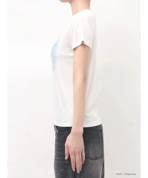 CALNAMUR（カルナムール）の「【新世紀エヴァンゲリオンコラボ】レイ アスカ 儚げTシャツ（Tシャツ/カットソー・レディース・ホワイト/ライトブルー・FREE）」の18枚目の写真