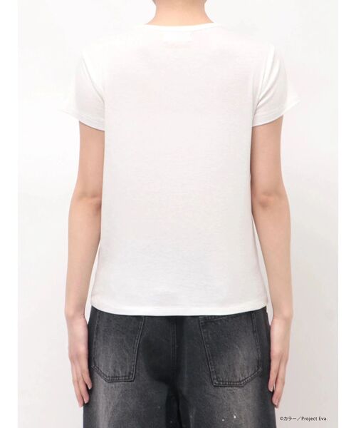 CALNAMUR（カルナムール）の「【新世紀エヴァンゲリオンコラボ】レイ アスカ 儚げTシャツ（Tシャツ/カットソー・レディース・ホワイト/ライトブルー・FREE）」の17枚目の写真