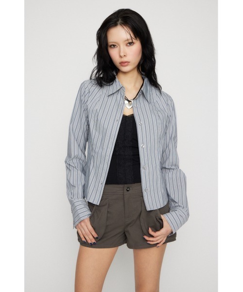 LAGUA GEM(ラグアジェム)の「MULTI STRIPE シャツ(シャツ/ブラウス・レディース・ライトブルー/アイボリー・FREE)」の9枚目の写真