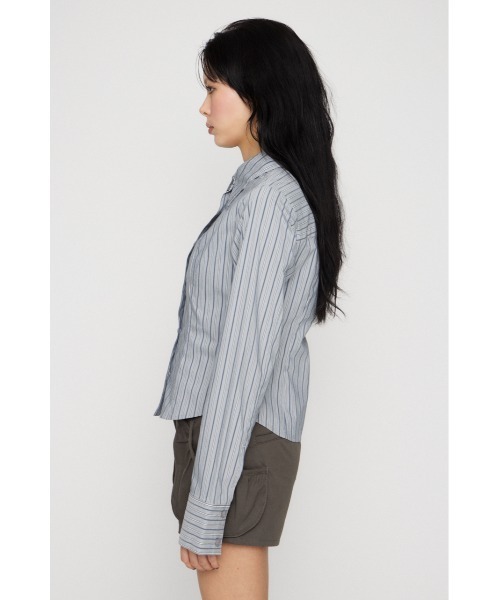 LAGUA GEM(ラグアジェム)の「MULTI STRIPE シャツ(シャツ/ブラウス・レディース・ライトブルー/アイボリー・FREE)」の6枚目の写真