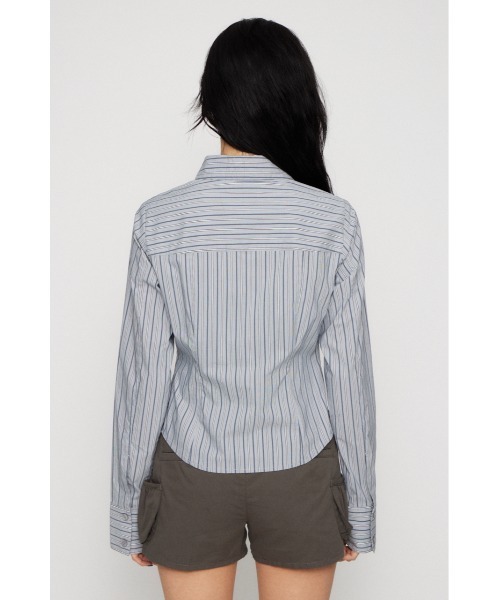 LAGUA GEM(ラグアジェム)の「MULTI STRIPE シャツ(シャツ/ブラウス・レディース・ライトブルー/アイボリー・FREE)」の5枚目の写真