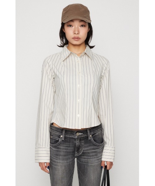 LAGUA GEM(ラグアジェム)の「MULTI STRIPE シャツ(シャツ/ブラウス・レディース・ライトブルー/アイボリー・FREE)」の15枚目の写真