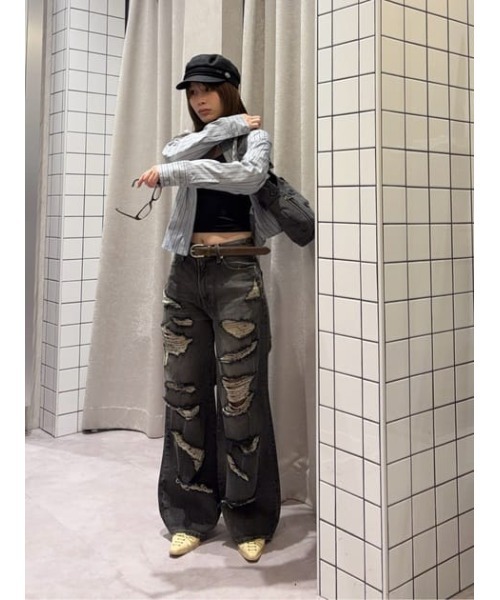 LAGUA GEM(ラグアジェム)の「MULTI STRIPE シャツ(シャツ/ブラウス・レディース・ライトブルー/アイボリー・FREE)」の21枚目の写真