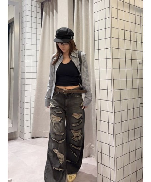 LAGUA GEM(ラグアジェム)の「MULTI STRIPE シャツ(シャツ/ブラウス・レディース・ライトブルー/アイボリー・FREE)」の19枚目の写真