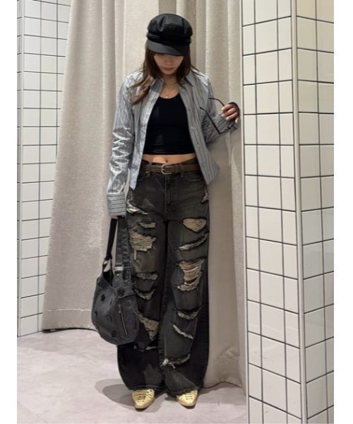 LAGUA GEM(ラグアジェム)の「MULTI STRIPE シャツ(シャツ/ブラウス・レディース・ライトブルー/アイボリー・FREE)」の18枚目の写真