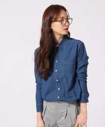 GLOBAL WORK | 【WEB限定価格】デニムシャツ長袖/708478(シャツ/ブラウス)