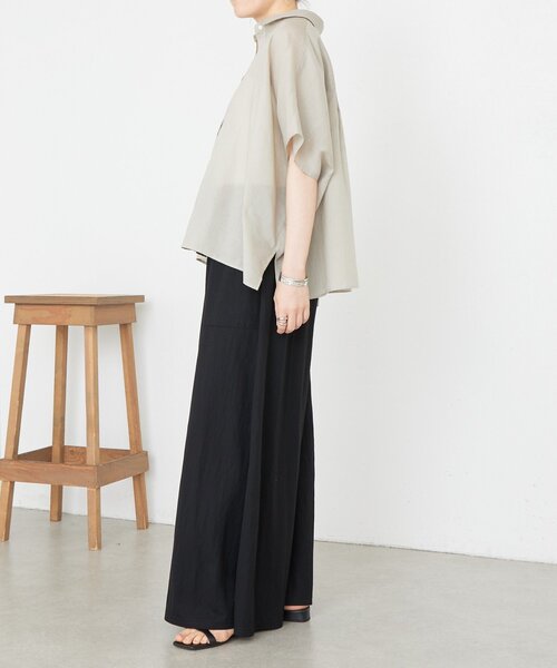 BEARDSLEY（ビアズリー）の「ポンチョシャツ（シャツ/ブラウス・レディース・カーキ/パープル・FREE）」の7枚目の写真