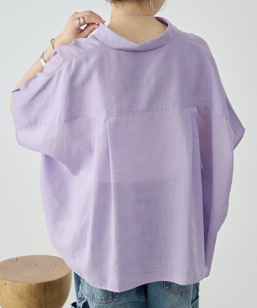 BEARDSLEY（ビアズリー）の「ポンチョシャツ（シャツ/ブラウス・レディース・カーキ/パープル・FREE）」の11枚目の写真