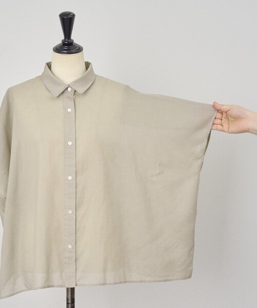 BEARDSLEY（ビアズリー）の「ポンチョシャツ（シャツ/ブラウス・レディース・カーキ/パープル・FREE）」の22枚目の写真