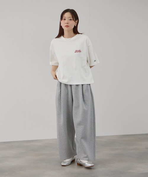DISCUS(ディスカス)の「【DISCUS】アソートグラフィックプリント クルーネック半袖Tシャツ(Tシャツ/カットソー・レディース・ブラック/ホワイト系その他3/ブラック系1/ホワイト系その他/スミクロ/ホワイト系その他2/ネイビー/ホワイト・M/L)」の12枚目の写真
