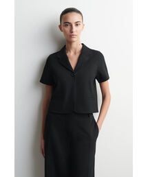 COS | ツイルジャージー 半袖ブレザー(その他アウター)