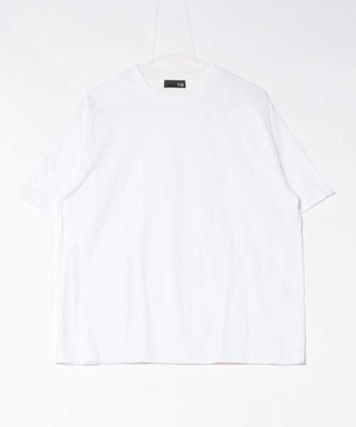 TAKA-Q（タカキュー）の「アンサンブル 2枚 セット メンズ 透かし編み Vネック プルオーバー & 半袖 Tシャツ ややゆったり ルーズ（アンサンブル・メンズ・ベージュ/ネイビー・MEDIUM/LARGE/X-LARGE）」の4枚目の写真