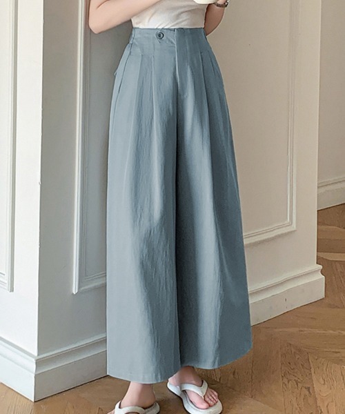 ONEP STAR（ワンピスター）の「タックワイドパンツ（その他パンツ・レディース・ピンク/ブラック/ブルー・X-LARGE/LARGE/MEDIUM）」の2枚目の写真