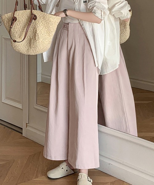ONEP STAR（ワンピスター）の「タックワイドパンツ（その他パンツ・レディース・ピンク/ブラック/ブルー・X-LARGE/LARGE/MEDIUM）」の12枚目の写真