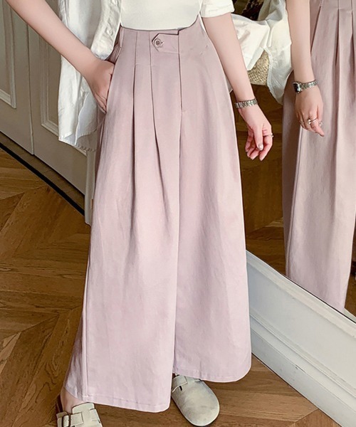 ONEP STAR（ワンピスター）の「タックワイドパンツ（その他パンツ・レディース・ピンク/ブラック/ブルー・X-LARGE/LARGE/MEDIUM）」の13枚目の写真