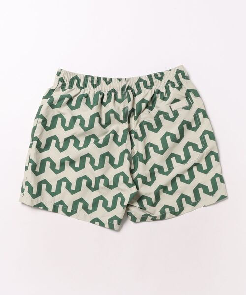 セール】BOARD SHORTS/OAS / ジオメトリック柄ボードショーツ グリーン