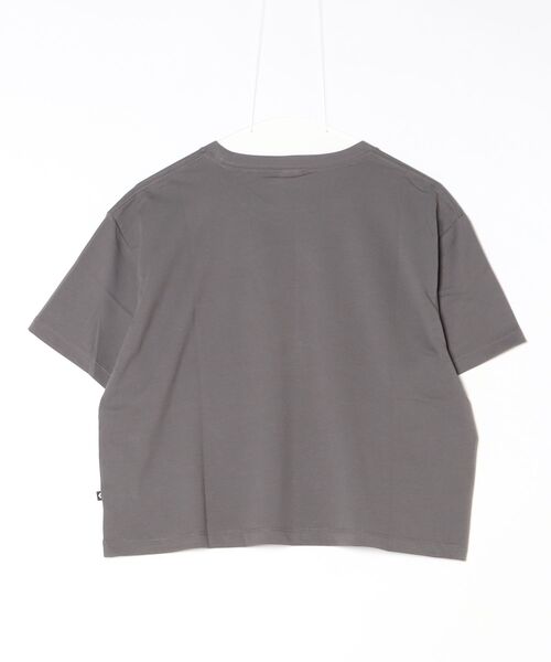 CONVERSE（コンバース）の「コンバース  RIBBON ARCH LOGO TEE L 半袖Tシャツ（Tシャツ/カットソー・レディース・チャコールグレー/ホワイト・M/L）」の3枚目の写真