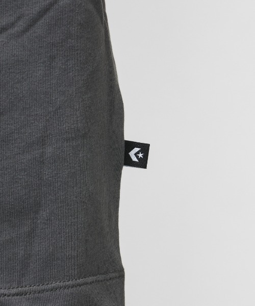 CONVERSE（コンバース）の「コンバース  RIBBON ARCH LOGO TEE L 半袖Tシャツ（Tシャツ/カットソー・レディース・チャコールグレー/ホワイト・M/L）」の6枚目の写真