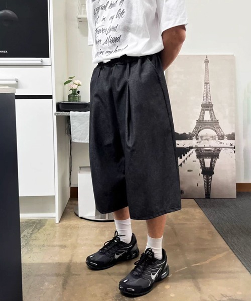 NOWLE(ノウル)の「【NOWLE】バギーシルエット ワイド クロップド イージー デニムパンツ(デニムパンツ・メンズ・ダークグレー・MEDIUM/X-LARGE/LARGE)」の16枚目の写真