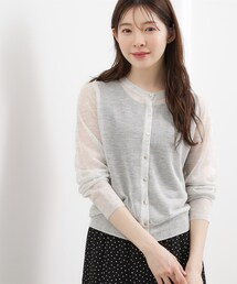 grove（グローブ）の「高評価！【洗える/名品】大人の透け感、シアーカーディガン（カーディガン/ボレロ）」